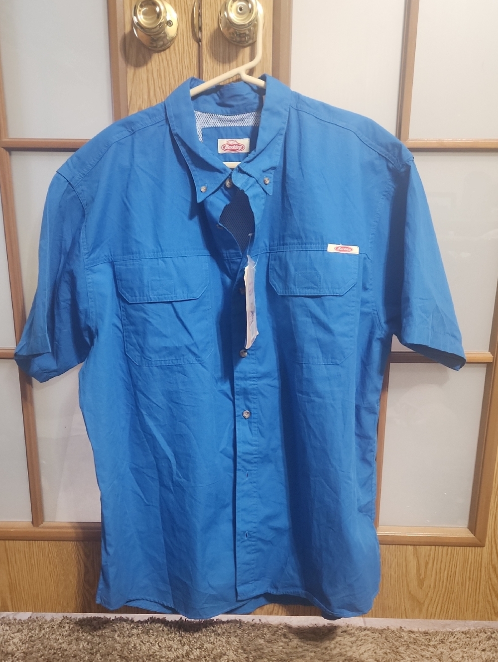 Berkley Mens Blue Fishing Shirt Size 2XL Nwt